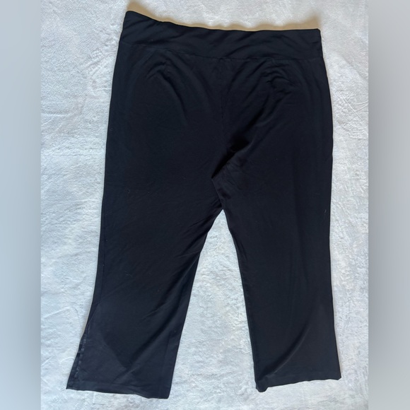 Eileen Fisher Wide Leg Classic Black Pants Leggings Size 3X Relaxed Fit - Picture 3 of 12
